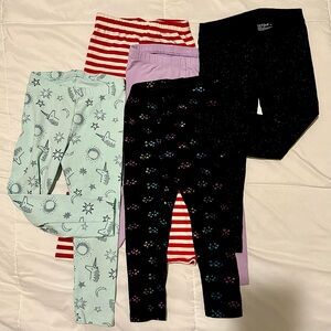 Cat & Jack Toddler Girls Legging Bundle/Lot